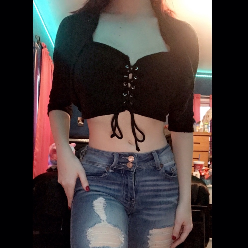 Short Black Cardigan
